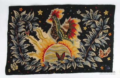 Tapestry with the small woolen points representing...