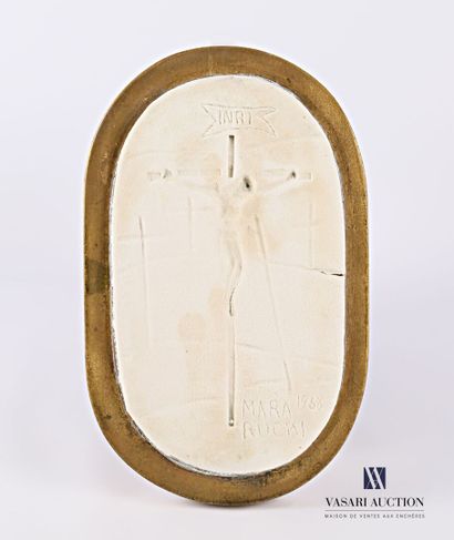 null MARA RUCKI (born in 1920)
Crucifixion
Salt paste pasted on wood
Signed and dated...