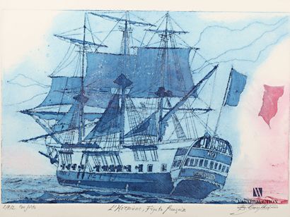 null GAULTIER Bertrand (born in 1951)
The Hermione
Etching
Artist's proof 2/20 -...