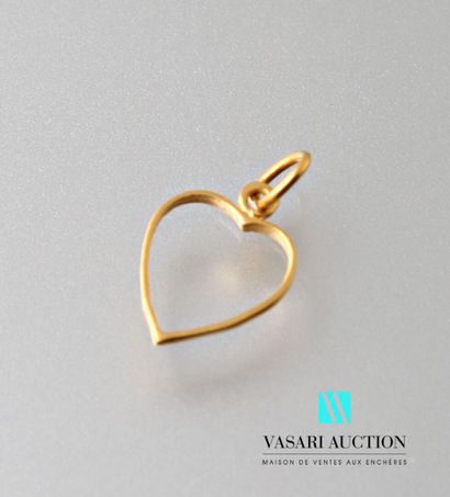 Pendant Heart in yellow gold 750 thousandths...