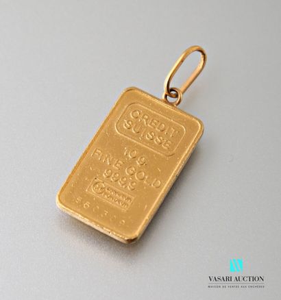 null Pendant in the shape of ingot in yellow gold 750 thousandths
Weight : 10,2 ...