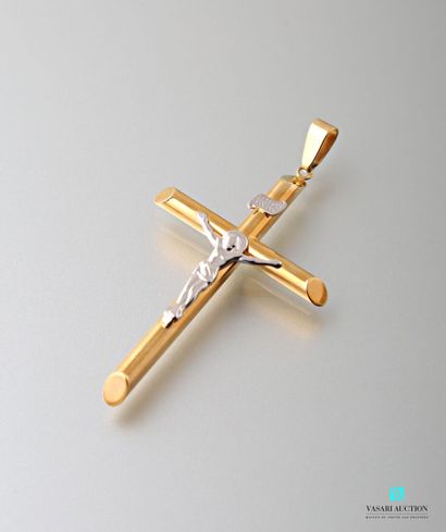 null Pendant cross in gold 750 thousandths of two tones
Hallmark eagle head.
New...