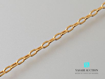 null Chain in yellow gold 750 thousandths mesh forçat 
Weight : 13,8 g - Length 67...