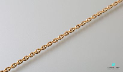 null Chain in yellow gold 750 thousandths mesh forçat 
Weight : 28,4 g - Length 60...