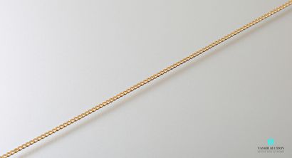 null Chain in yellow gold 750 thousandths mesh gourmette 
Weight : 8,6 g - Length...