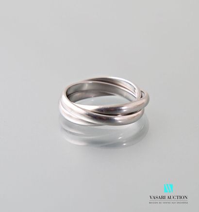 null Three linked rings in white gold 750 thousandths
Weight : 5,9 g - Size 59
