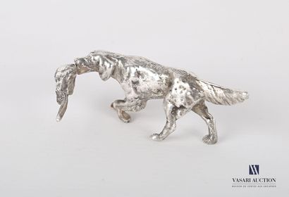 null Silver subject representing a setter holding a pheasant.
Weight : 133,63 g -...