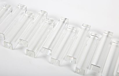 null BACCARAT
Twelve crystal knife holders of rectangular shape
Stamps 
(chips)
Length...