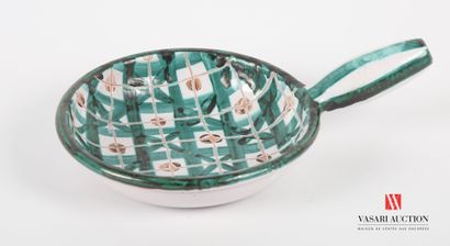 null PICAULT Robert (1919-2000)
Cassolette with handle out of terra cotta glazed...