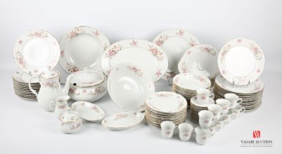 null BOHÊME - Thun Manufacture of
White porcelain dinner service with polychrome...