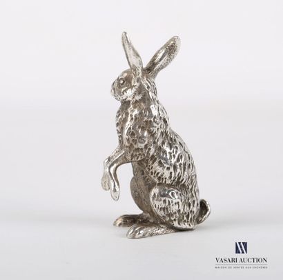 null Silver subject representing a hare sitting.
Weight : 125,58 g - Height. Height...