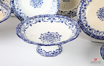 null BORDEAUX - Jules Vieillard Manufacture of 
Set including six dinner plates (Diam....