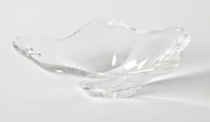 null DAUM FRANCE
Vide poche de forme libre en cristal translucide 
Marque au talon
(infimes...