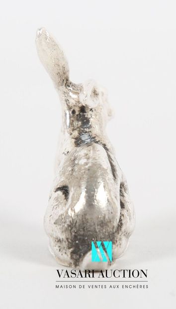 null Silver subject representing a hare.
Weight : 62,41 g - Height. Height : 4,5...