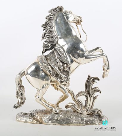 null COUSTOU Guillaume I (1716-1777), after 
Horse of Marly
Bronze with silver patina
Signed...