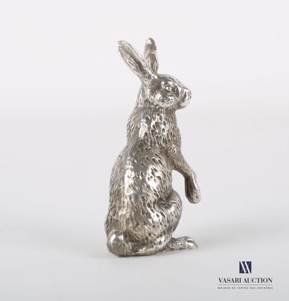 null Silver subject representing a hare sitting.
Weight : 125,58 g - Height. Height...