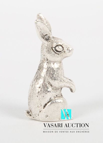 null Silver subject representing a rabbit sitting on its back legs
Weight : 30,93...