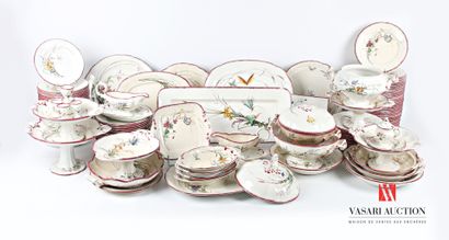 null SARREGUEMINES - Butterfly model
Important table service of 156 pieces in earthenware...