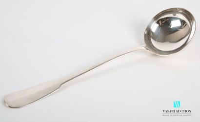 null Ladle in silver plated metal model Cluny, the handle uniplat.
Goldsmith : C...