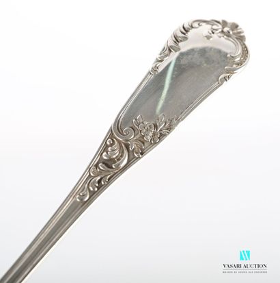 null Silver household set of 124 pieces, the handle decorated with nets, foliage...