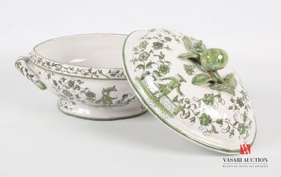 null MALICORNE - Teyssier manufacture of
Soup tureen of oval shape out of earthenware...