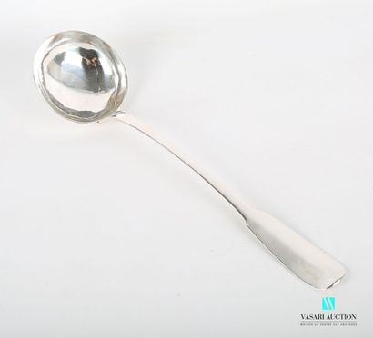 null Ladle in silver, the handle uniplat.
Master goldsmith : Laurent Labbe
Weight...