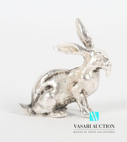 Silver subject representing a hare.
Weight...