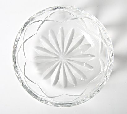 null SAINT LOUIS 
Salad bowl out of cut crystal, the edge hemmed of crosses, the...