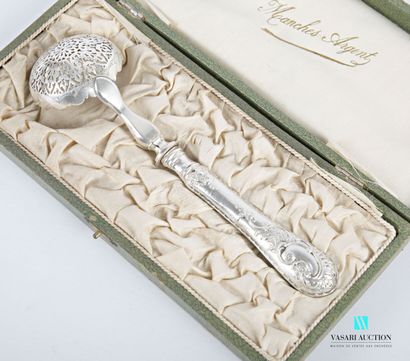 Spoon to sprinkle, the handle out of silver...