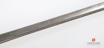 null Sabre d'adjudant d'infanterie modèle 1845, lame de 77 cm, signée sur le dos...