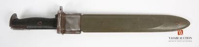 null Baïonnette US pour fusil Garand M1, lame droite de 24,5 cm, signée au talon...