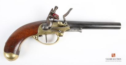 null French regulation pistol model 1777, 18,8 cm barrel marked S80 (1780), barrel...