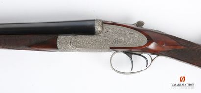 null Paire de fusil de chasse à platines calibre 20/70 par Auguste Francotte, numérotés...