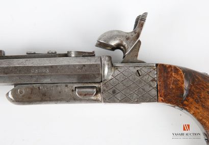 null Pistol with pin of venerie, calibre 9 mm, model with double tilting barrel,...