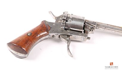 null Revolver à broche système Lefaucheux calibre 7 mm, canon octogonal rayé de 8,5...