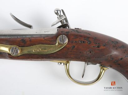 null French regulation pistol model year 13 barrel of 20 cm, with sides with the...