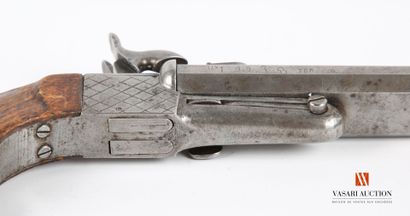 null Pistol with pin of venerie, calibre 9 mm, model with double tilting barrel,...