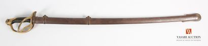 null Officer's saber of light cavalry model 1822, blade slightly curved of 89 cm,...