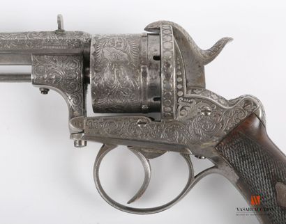 null Important revolver à broche LEFAUCHEUX, modèle « pour officier » calibre 11...