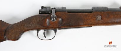 null Carabine de chasse à verrou issue d'une carabine Mauser 98k, calibre 8 mm, culasse...