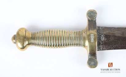 null Infantry sword model 1831, brass mount with twenty-six strands, straight blade...