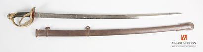 null Officer's saber of light cavalry model 1822, blade slightly curved of 89 cm,...