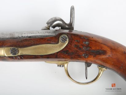 null Pistolet réglementaire français modèle 1822 T bis, canon pans puis rond de 19,8...