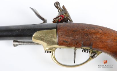 null Pistolet réglementaire français modèle 1777, canon de 18,8 cm marqué S80 (1780),...