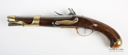 null French regulation pistol model 1763-66, 23 cm barrel, 13 cm flintlock lock,...