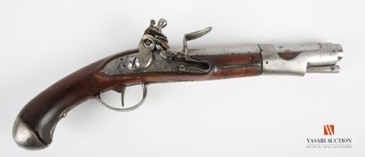 null French regulation pistol model 1763, revolutionary manufacture, barrel of 22,7...