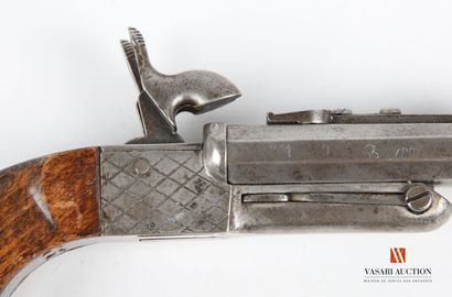 null Pistol with pin of venerie, calibre 9 mm, model with double tilting barrel,...