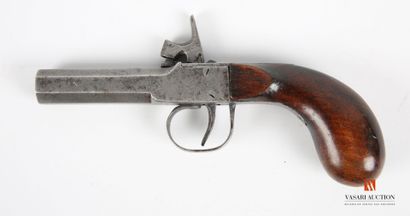 null Pocket pistol with percussion, model with trunk and octagonal barrel, trigger...