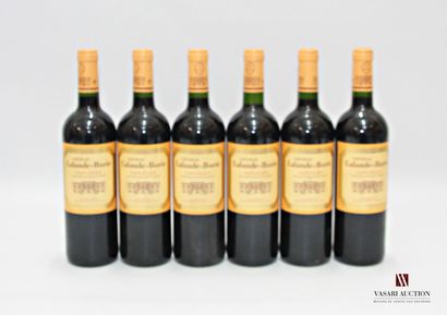 null 6 bottles Château LALANDE BORIE St Julien 2009
	And. slightly stained. N: 5...