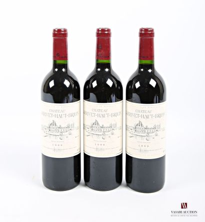 null 3 bouteilles	Château LARRIVET HAUT BRION	Pessac Léognan	1999
	Et. un peu tachées....
